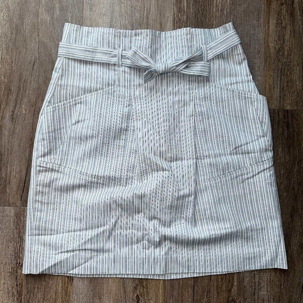 BCBG Maxazria Blue/White Stripe Skirt